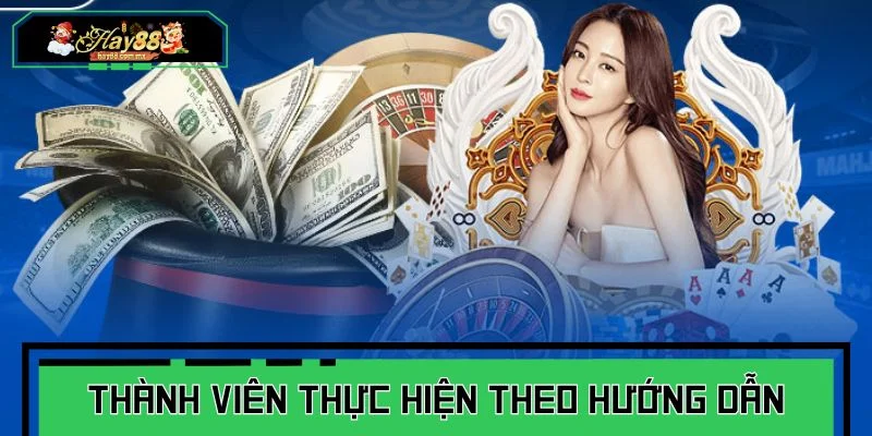Thành viên thực hiện theo hướng dẫn để kích hoạt ưu đãi